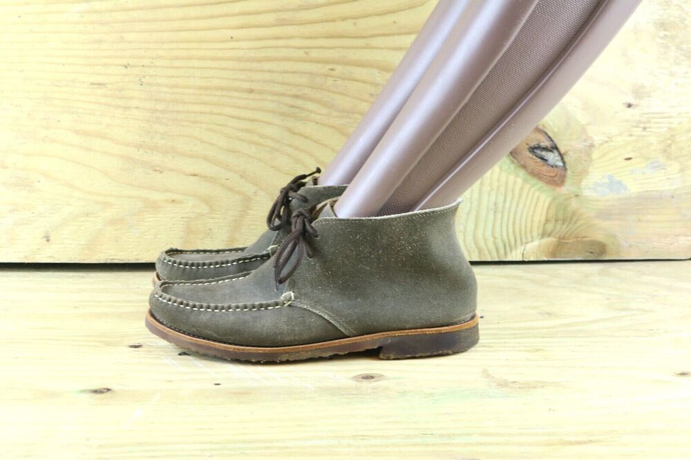 Allen Edmonds Hayden Mens Size 8 M Leather Green Brown Chukka Boots Shoes USA